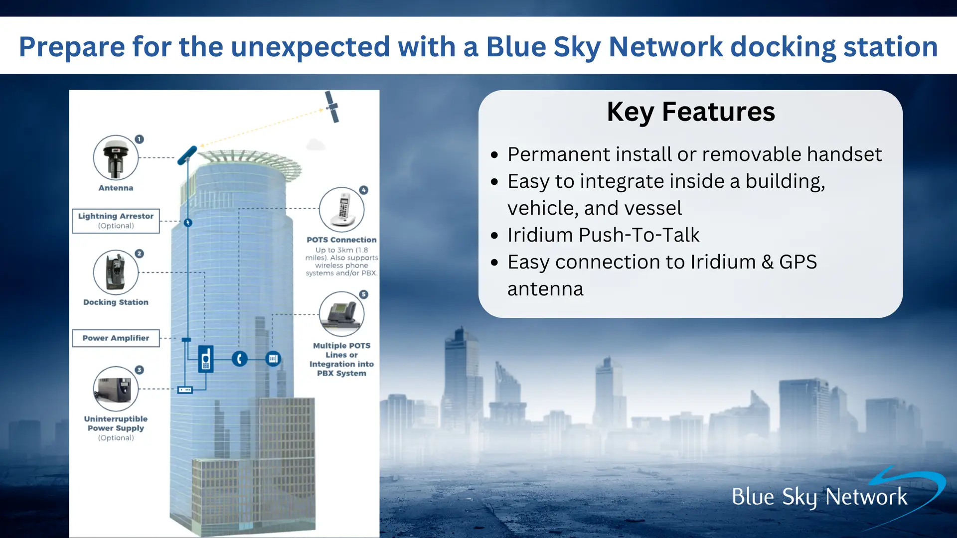Image of building showing docking station features